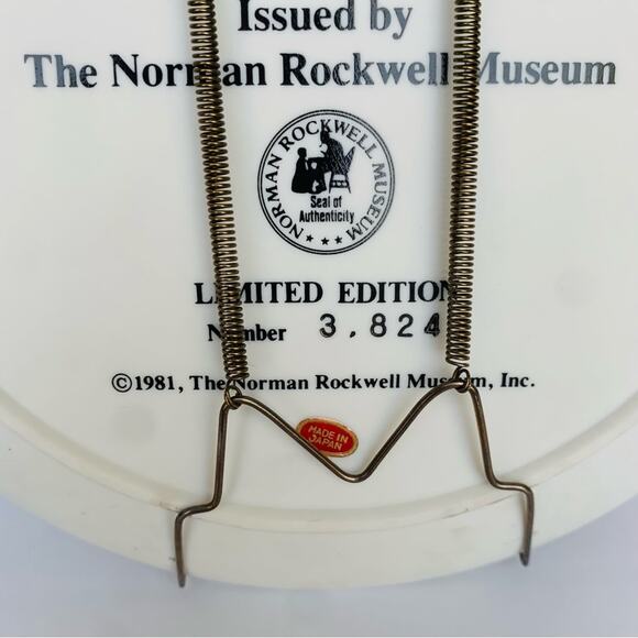 1981 Norman Rockwell Santa Art Plate - Picture 4 of 6